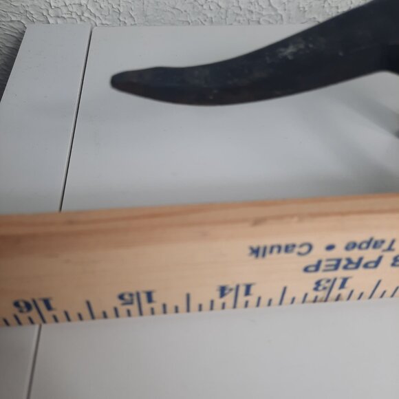 Welded Scrap Metal Dog Figurine Hammer Head Boot Scraper 15", 6" Tall UNIQUE VTG - Picture 4 of 10